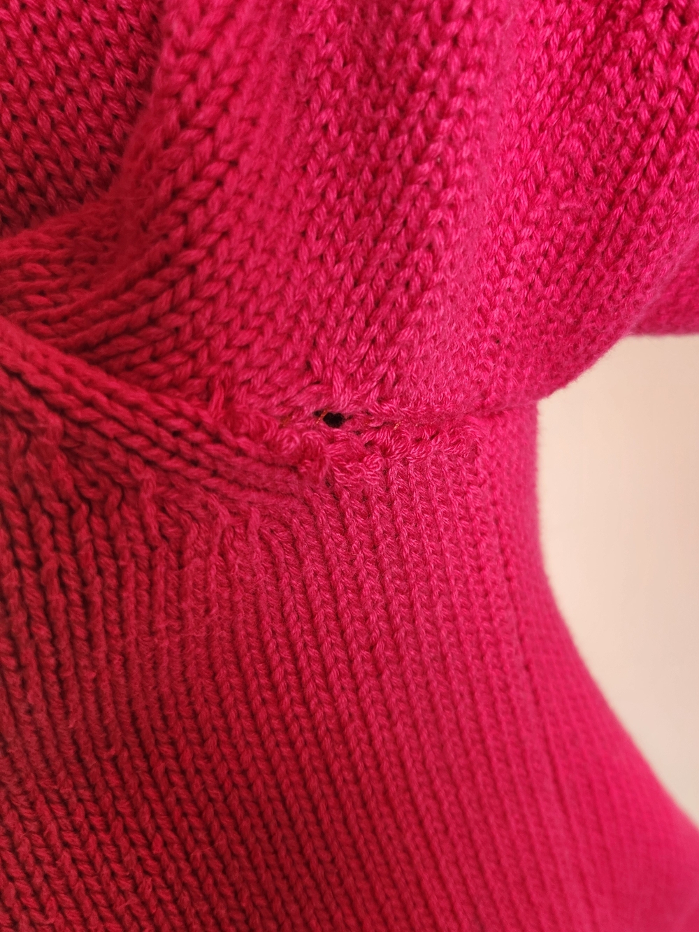 Lauren Ralph Lauren Large Hot Pink Full-Zip Sweater Cardigan - Picture 3 of 7